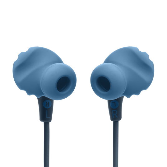 JBL Endurance Run 2 Wireless - Blue - Waterproof Wireless In-Ear Sport Headphones - Back